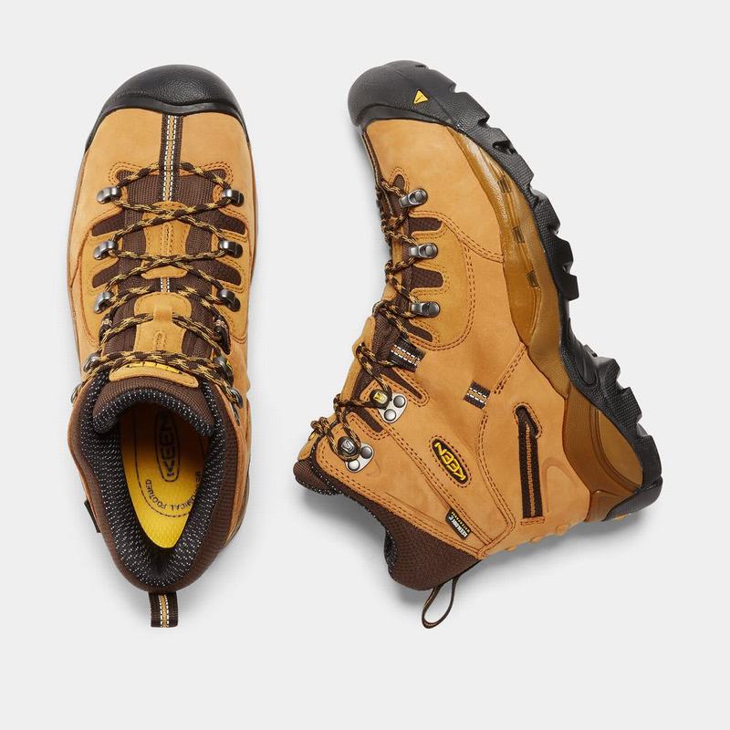 Keen ブーツ | キーンピッツバーグ6 "スチールトゥ ワーク ブーツ メンズ ブラウン | 082943-VZJ